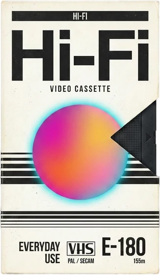 Hi-Fi tape cover — clean deck VHS look